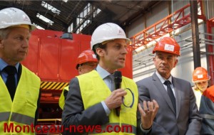 Emmanuel Macron à Areva Le Creusot