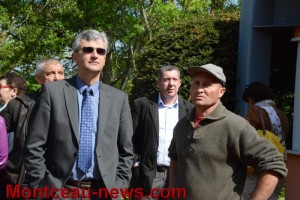 Visite d&rsquo;André Accary, président du Conseil départemental à Génelard puis Saint-Vallier…