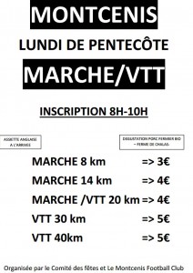 Comité des fêtes et Football Club de Montcenis (Randonnée)