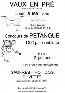 Rappel – CCAS de Vaux-en-Pré (Sortir)