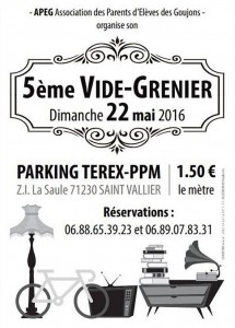 Vide-grenier « des Goujons » à Saint-Vallier (Sortir)