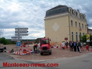 Visite des chantiers sur la commune de Saint-Vallier…