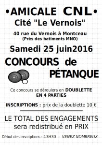 Amicale CNL du Vernois (Montceau-les-Mines)