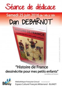 Dédicace de Dan DEBARNOT à la Médiathèque (Blanzy)