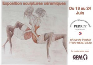 Exposition scultures céramiques (Montceau)