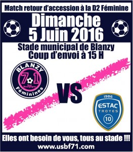 RAPPEL : US Blanzy Féminines (Foot)