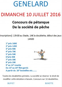 Concours de pétanque (Génelard)