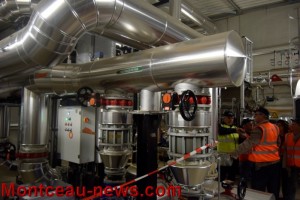 Visite de la chaufferie du réseau de chaleur Moncia