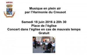 Musique en plein air par l’harmonie du Creusot