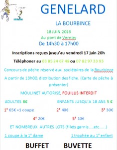 Société de pêche « La Bourbince » de Génelard