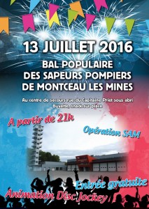 Bal populaire des sapeurs pompiers de Montceau-les-Mines