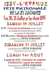 Fête patronale de la Saint-Jacques à Issy l’Evêque