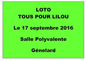 Association tous pour lilou Génelard (Sortir)