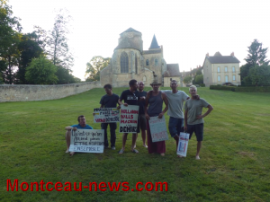 Un groupe de marcheurs pose ses tentes à Perrecy les Forges mais…