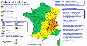 Dès 14 heures ce lundi – Vigilane météo (Saône-et-Loire)