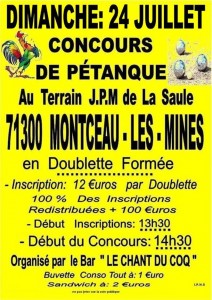 Concours de pétanque (Saint-Vallier)