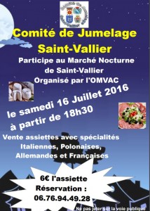 RAPPEL : Comite de jumelage de Saint Vallier