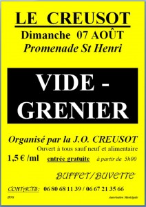 La Jeunesse Ouvrière Creusotine organise son vide – grenier