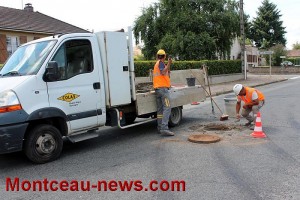 L’avenue Jean Jaurès à Saint-Vallier en travaux