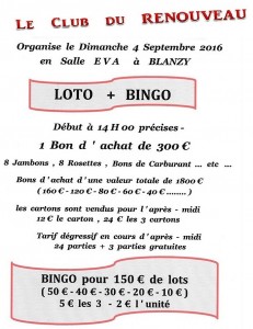 RAPPEL : Club du Renouveau de Blanzy (Sortir)