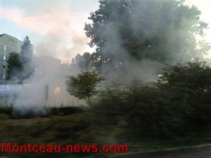 Faits divers à (Montceau : une épaisse fumée au niveau du centre commercial des Alouettes !