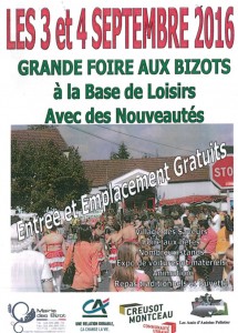 Grande Foire des 3 et 4 Septembre 2016 (Les Bizots)
