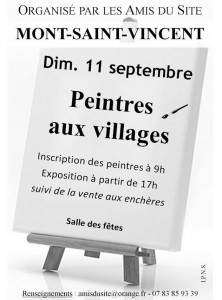 RAPPEL : « Peintres au village » (Mont-Saint-Vincent)