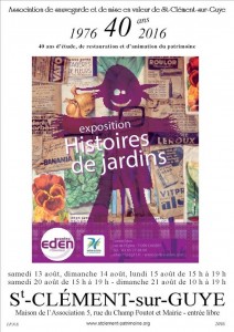 Exposition « Histoires de jardins » à Saint-Clément-sur-Guye