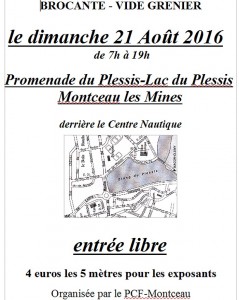 Brocante – Vide grenier du PCF de Montceau (Sortir)