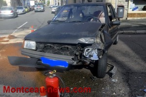 Faits divers : accident de la circulation, rue Jean Bouveri (Montceau-les-Mines)