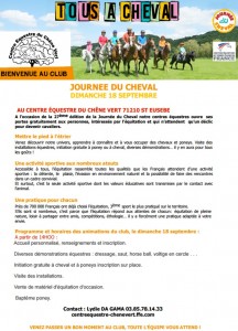 Centre Equestre du Chêne Vert à Saint-Eusèbe (Sortir)
