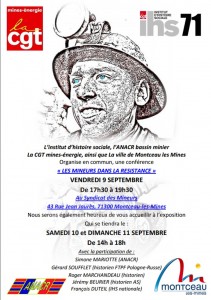 Colloque sur les mineurs montcelliens dans la résistance