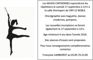 « Majos Cirysiennes » (Ciry-Le-Noble)