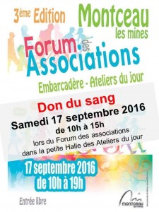 Dans le cadre du 3ème forum des associations (Montceau-les-Mines)
