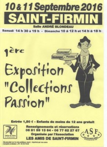 1ère exposition « Collections Passion » (Saint-Firmin)