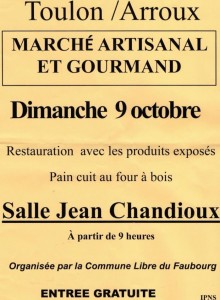 Marché artisanal et gourmand (Toulon-sur-Arroux)