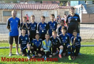 Tournoi U13 US Blanzy (Foot Jeunes) : Montchanin JSMO remporte le trophée face à la JOC