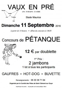 Comité des Fêtes de Saint Clément sur Guye