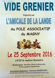 Brocante de l’Amicale de La Lande (Montceau-les-Mines)