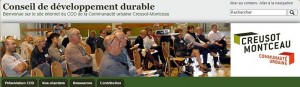 Lancement du site internet du Conseil de développement  durable de la communauté urbaine Creusot Montceau