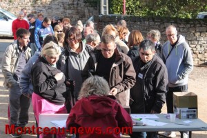 Les marcheurs gourmands ont répondu à l’appel (Saint-Vallier)