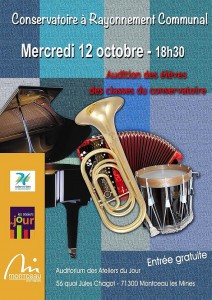 Audition des élèves du CRC (Montceau-les-Mines)