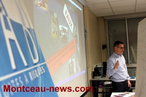 La police nationale en visite au collège Copernic (Saint-Vallier) et à Roger Vailland  (Sanvignes)
