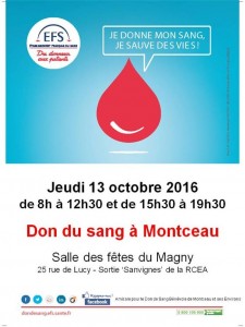 Amicale du don du sang de Montceau