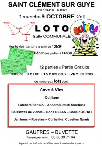 Comité des fêtes de Saint Clément sur Guye (Sortir)