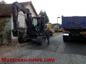 Travaux à Perrecy-les-Forges