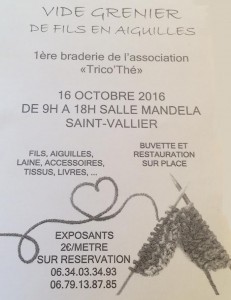 1ère braderie de tricot&rsquo; the (Saint-Vallier)