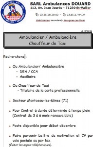 Offre d’emploi