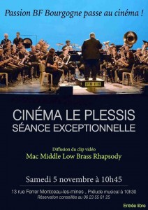 RAPPEL : Passion BF Bourgogne sur grand écran et sur youtube, samedi 5 novembre
