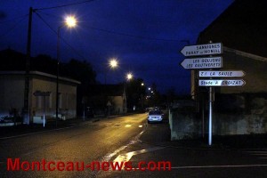 Eclairage public à Saint-Vallier